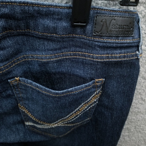 Natural Reflections Women's 4 Blue Bootcut Jeans 32.5" 30.75" 8.5" - Picture 10 of 11